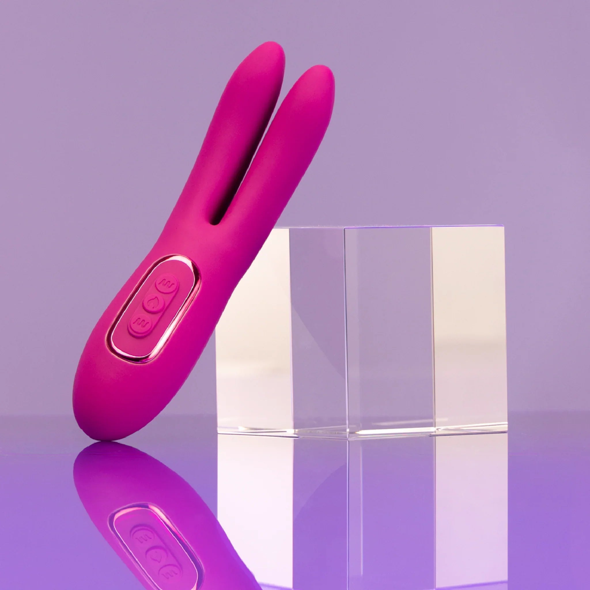 side image of luxury bunny vibrator by JIMMYJANE